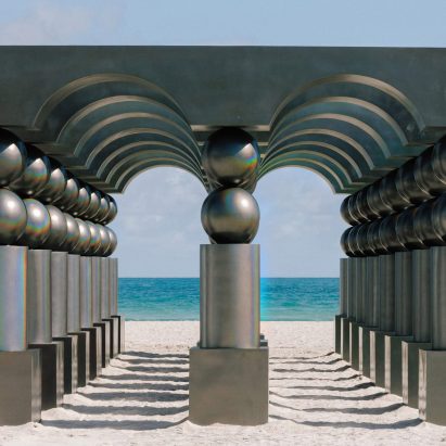 Pilar Zeta creates chromatic colonnade to 
